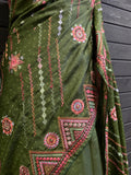 Semi Silk With Hand Embroidery Work