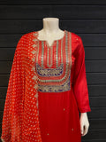 Silk with Embroidery Work