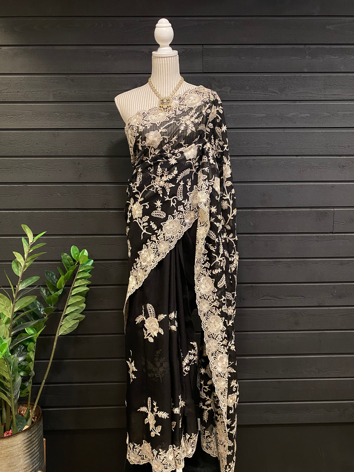 Viscose Georgette with Embroidery Work