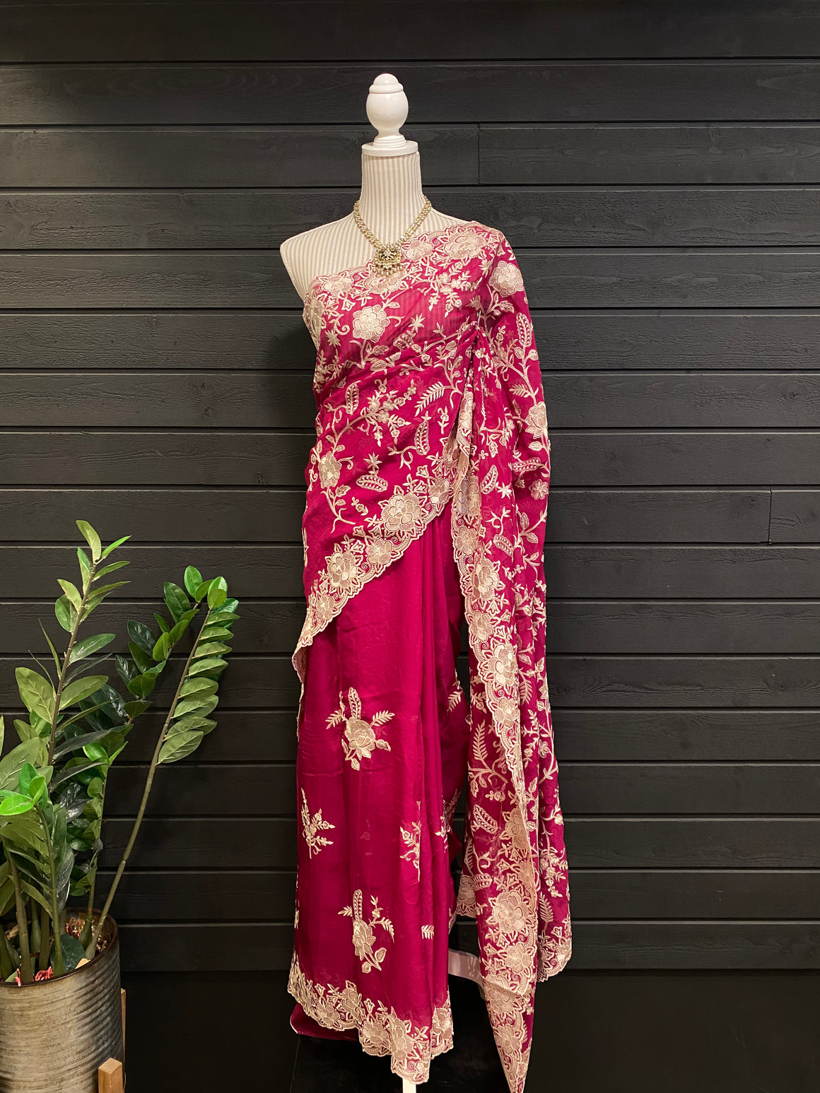 Viscose Georgette with Embroidery Work