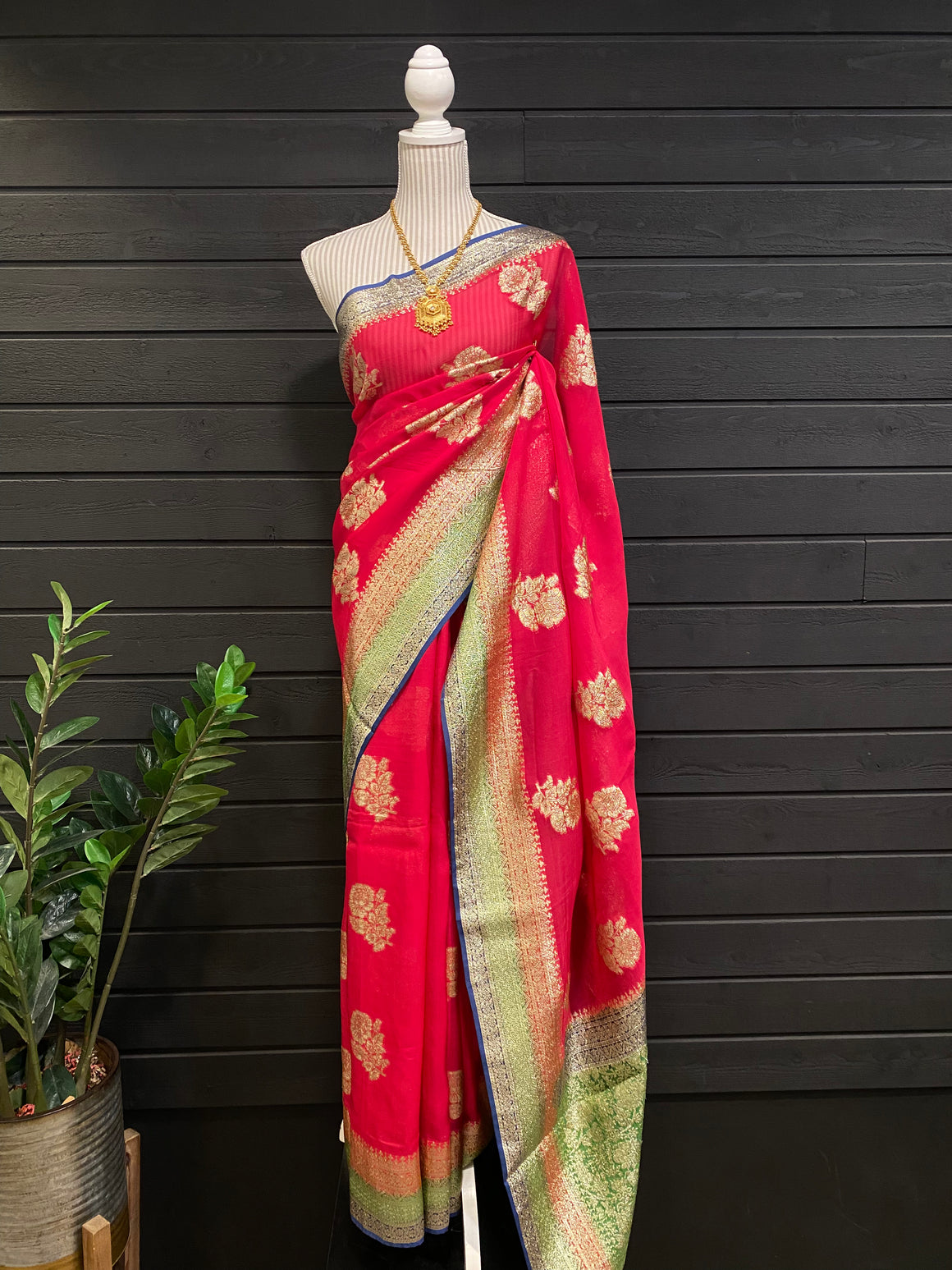 Georgette with Zari Work