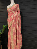 Khadi Georgette with Embroidery Work