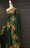 Pure Organza Saree with Embroidery Work