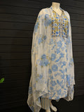 Screen Print with Embroidery Work