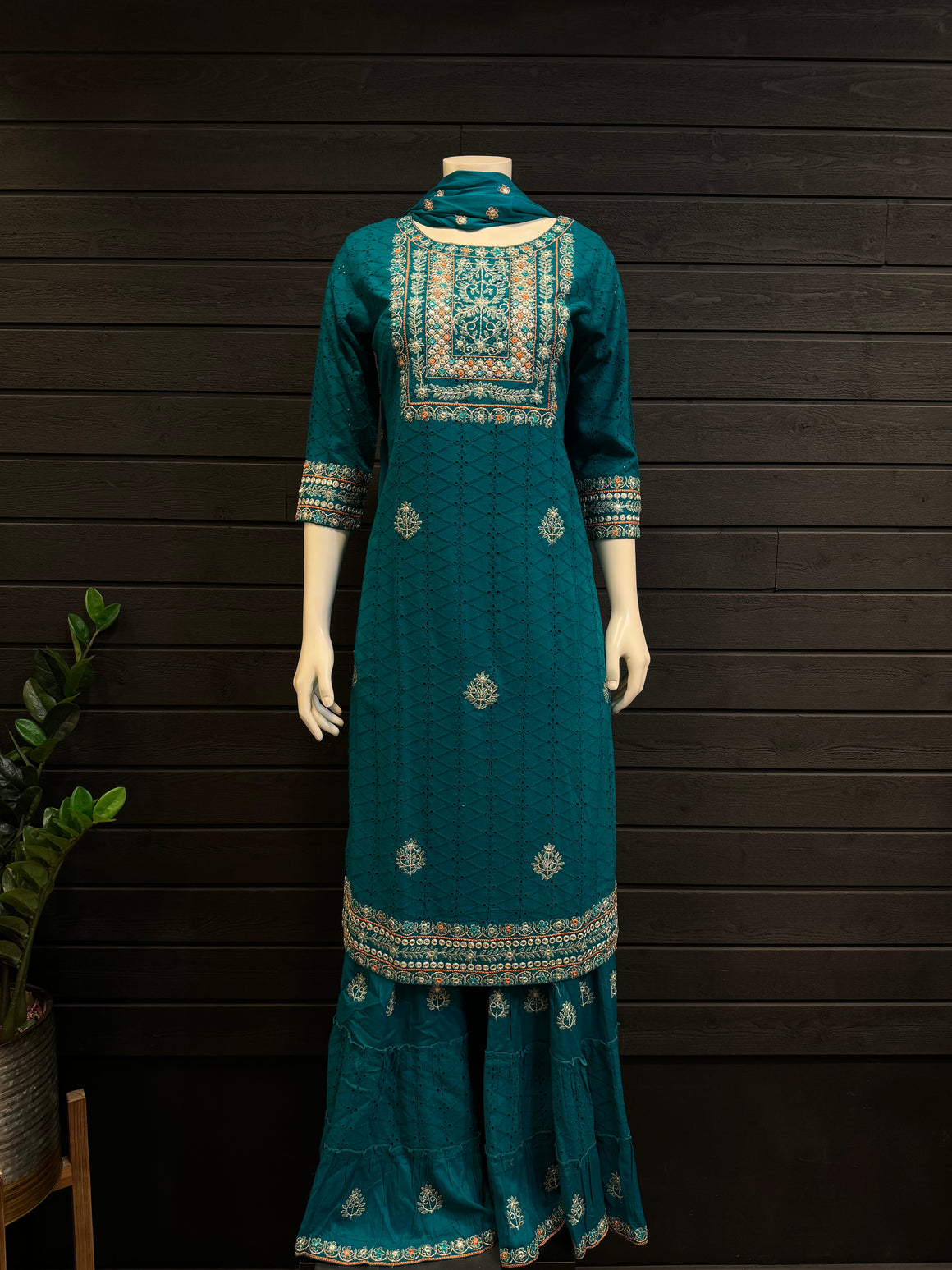 Cotton with Embroidery Work