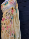 Soft Organza With Hand Work