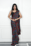 Silk Saree with digital print