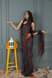 Silk Saree with digital print