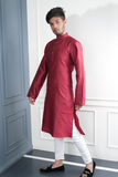 boy panjabi in red