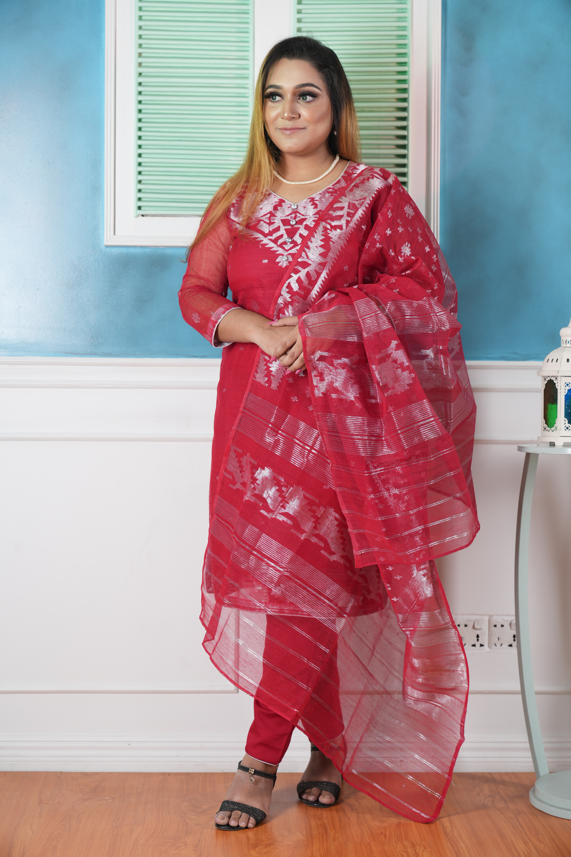 Jamdani salwar kameez deals