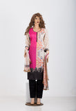 Silk georgett kameez with all over small embroidery work