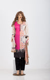 Silk georgett kameez with all over small embroidery work