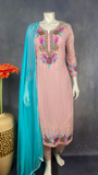 Georgette Kameez embroidery work